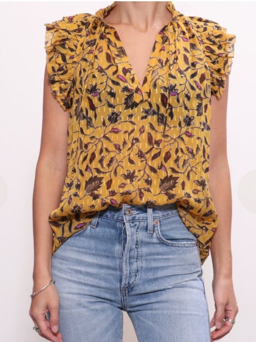 Ulla Johnson Silk Blend Shona Top Sz 2
